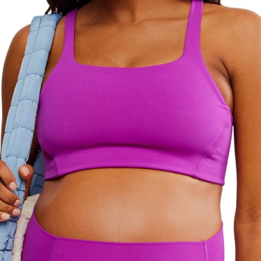 FP Movement x Hatch‎ Never Better Square Neck Maternity Bra SM Florescent Berry